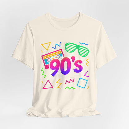 Oldschool-Musik der 90er – Arcade-Vibes. Klassischer 90er-Jahre-Vintage-Look. Retro-T-Shirt „I Heart The Nineties“ aus den 90ern.