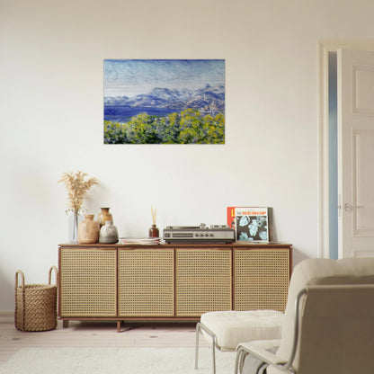 View of Ventimiglia - claude monet Brushed Aluminum Print - 70x100 cm / 28x40 inches | claude monet Aluminum Print | claude monet Prints