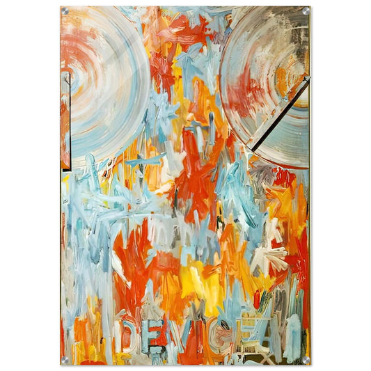 DEVICE - Jasper Johns Acrylic Print - 70x100 cm / 28x40″ inches