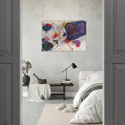 Light Violet  Lembark L20  - Sam Francis Brushed Aluminum Print - 70x100 cm / 28x40 inches | Sam Francis Aluminum Print | Sam Francis Prints