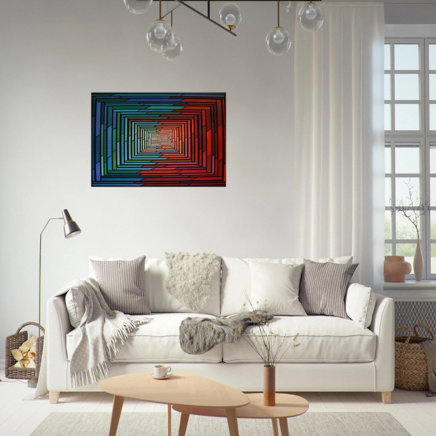 No – Stop - 1996 - Piero Dorazio Brushed Aluminum Print - 70x100 cm / 28x40 inches | Piero Dorazio Aluminum Print | Piero Dorazio Prints