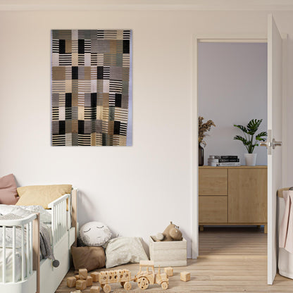 WALL HANGING 1926 - Anni Albers Brushed Aluminum Print - 70x100 cm / 28x40 inches | Anni Albers Aluminum Print | Anni Albers Prints