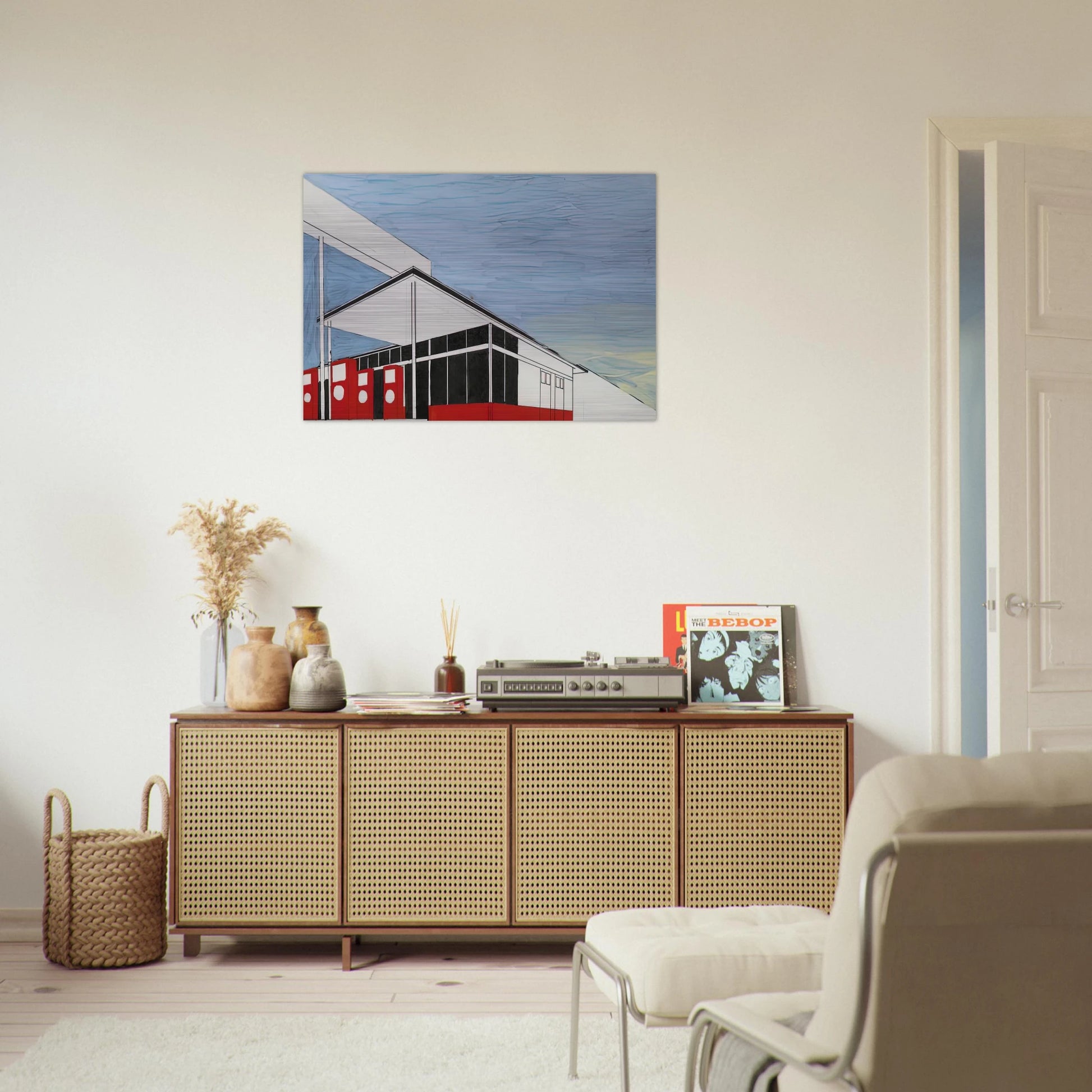 STANDARD STUDY 3 1963 - Edward Ruscha Brushed Aluminum Print - 70x100 cm / 28x40 inches | Edward Ruscha Aluminum Print | Edward Ruscha Prints