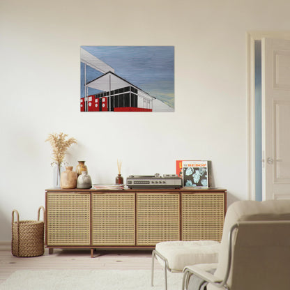 STANDARD STUDY 3 1963 - Edward Ruscha Brushed Aluminum Print - 70x100 cm / 28x40 inches | Edward Ruscha Aluminum Print | Edward Ruscha Prints