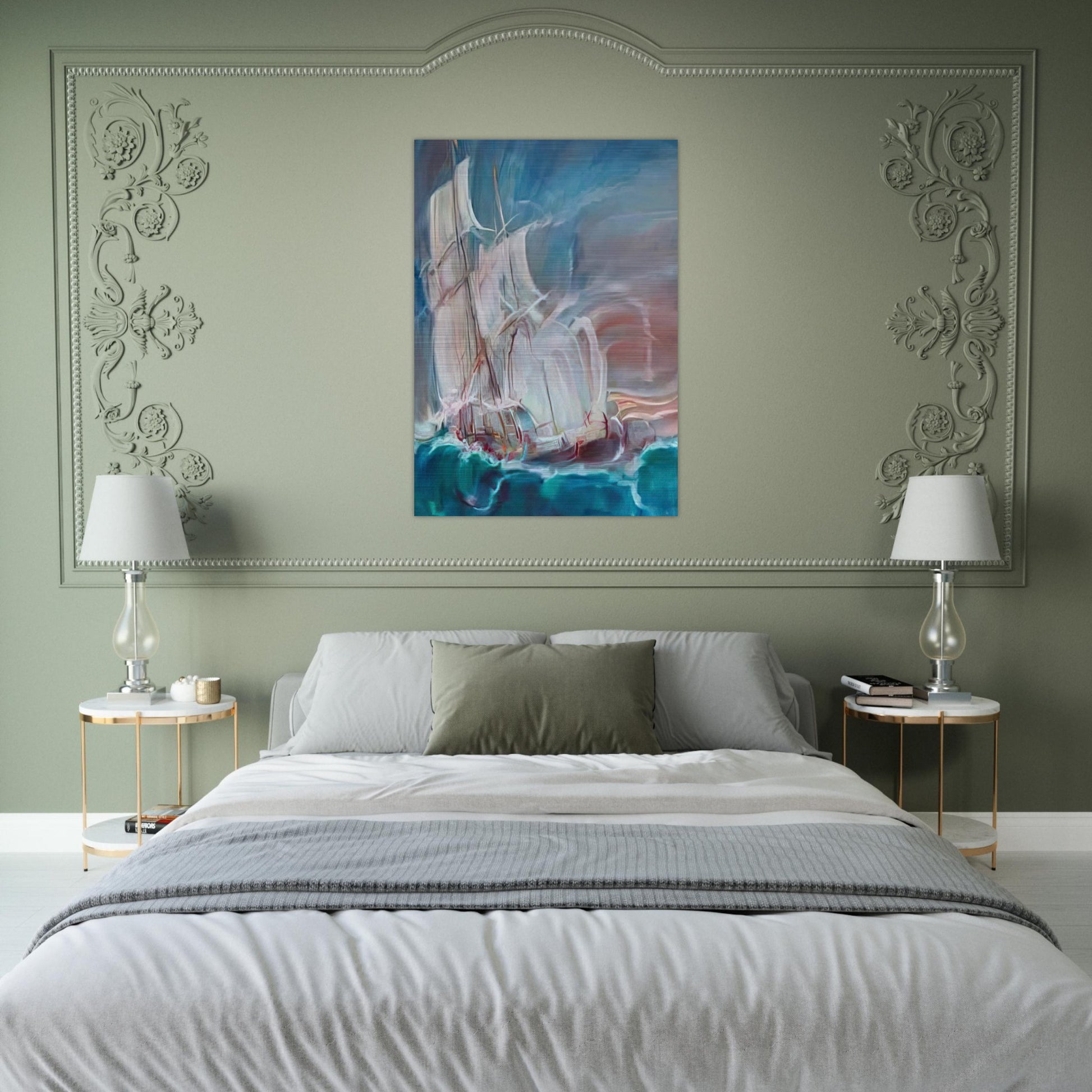 The Great Sail in the Storm - Konrad Zuse Brushed Aluminum Print - 70x100 cm / 28x40 inches | Konrad Zuse Aluminum Print | Konrad Zuse Prints