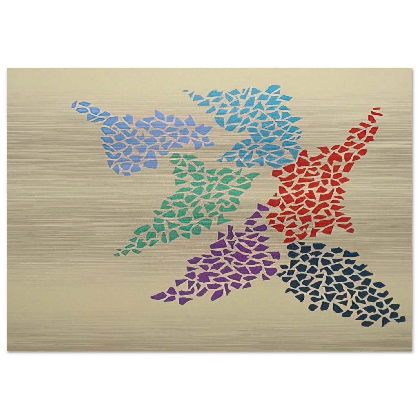 Confetti Pattern - 1973 - Robert Goodnough Brushed Aluminum Print - 70x100 cm / 28x40 inches | Robert Goodnough Aluminum Print | Robert Goodnough Prints