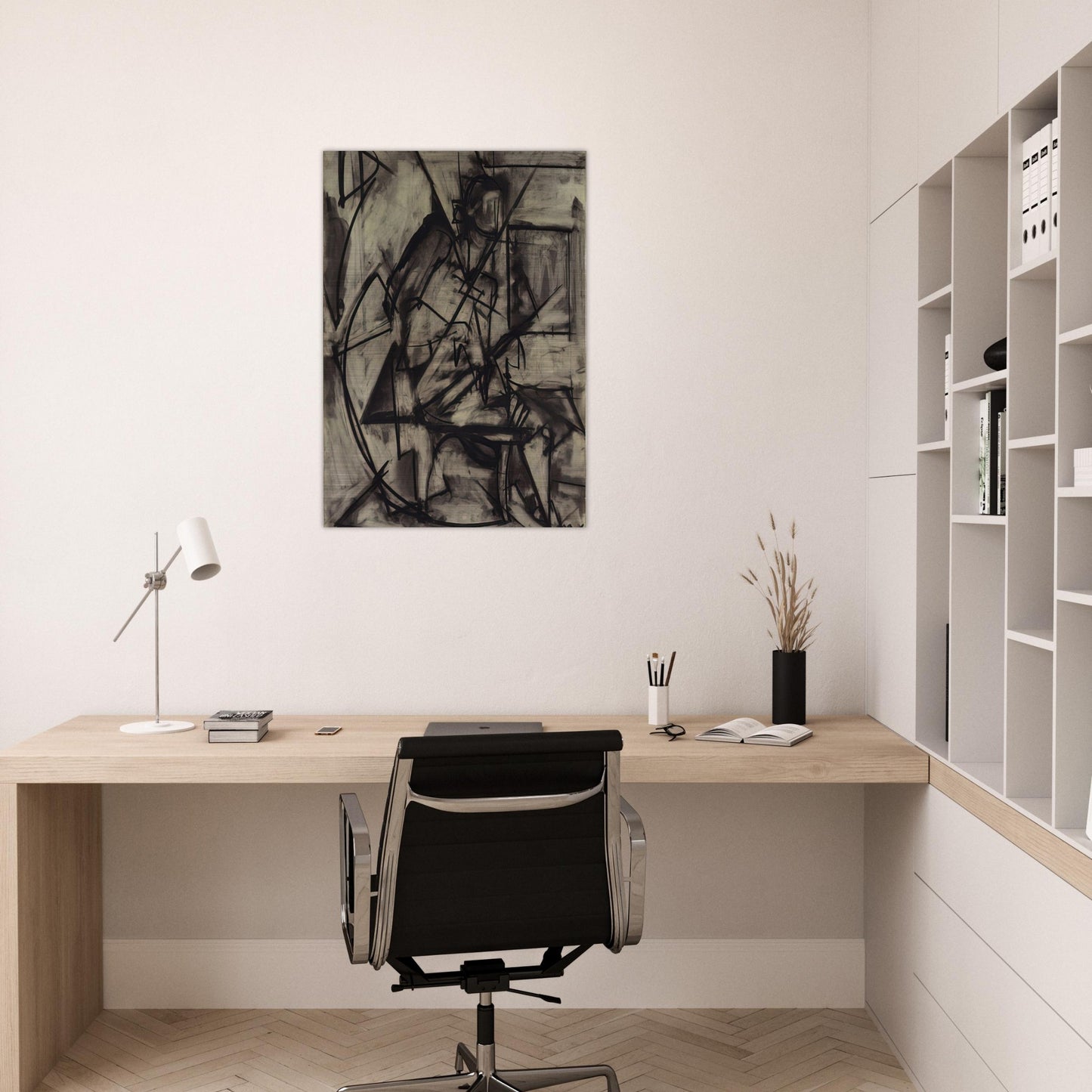 Seated Nude - Lee Krasner Brushed Aluminum Print - 70x100 cm / 28x40 inches | Lee Krasner Aluminum Print | Lee Krasner Prints