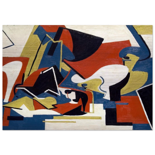 Untitled - Lee Krasner Brushed Aluminum Print - 70x100 cm / 28x40 inches | Lee Krasner Aluminum Print | Lee Krasner Prints