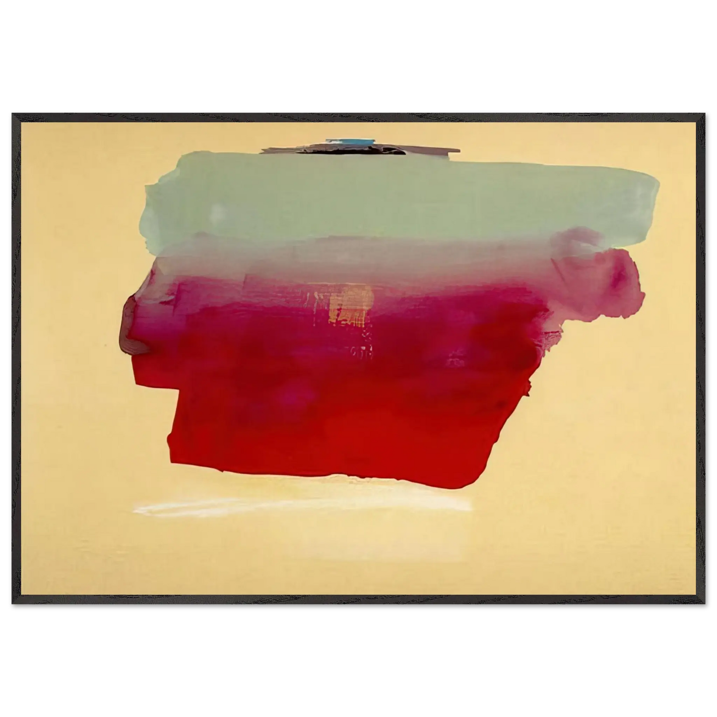Helen Frankenthaler - Robinson s Wrap - 1974 Wall art - A2 (42 x 59.4  cm) - Premium Wooden Framed Poster With Fine Art Paper - Wood frame