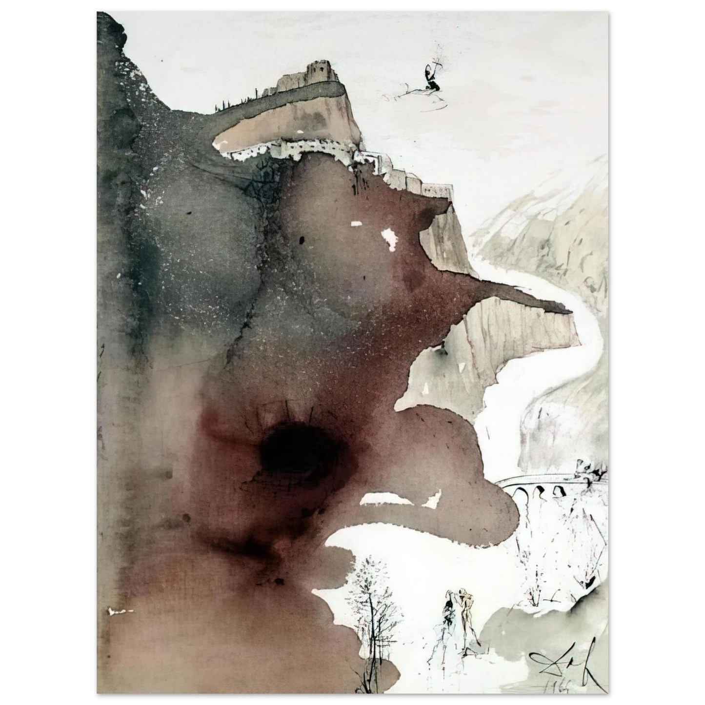 Salvador Dali - ET BAPTIZATUS EST A IOANNE IN IORDANE LUKE 3 3  75x100 cm / 30x40inches Fine Art Poster
