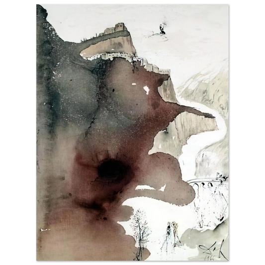Salvador Dali - ET BAPTIZATUS EST A IOANNE IN IORDANE LUKE 3 3  75x100 cm / 30x40inches Fine Art Poster