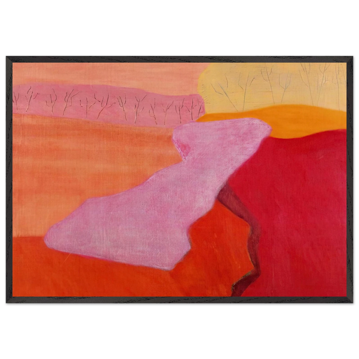 Shapes of Spring - 1952 - Milton Avery 70x100 cm / 28x40 inches Framed Art Print – Black Wooden Frame