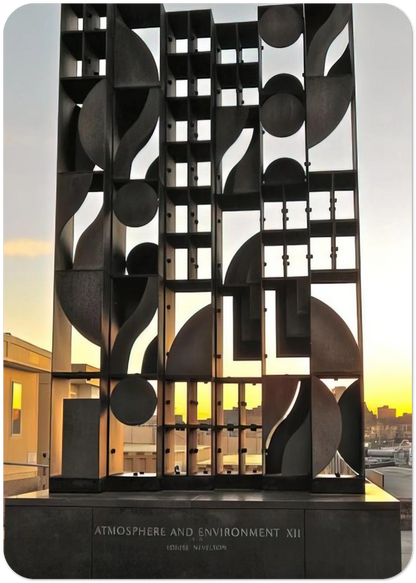 ATMOSHERE AND ENVIRONMENT XII 1970 By Louise Nevelson Pack of 10 Post Cards | Louise Nevelson Post Cards | A6 (10.5 x 14.8 cm) - 4.1 x 5.8 inches
