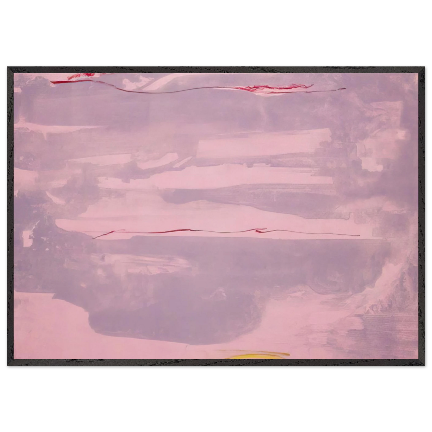 Helen Frankenthaler - Dream Walk - 1977 Wall art - 50x70 cm / 20x28 inches - Premium Wooden Framed Poster With Fine Art Paper-canvas - White frame