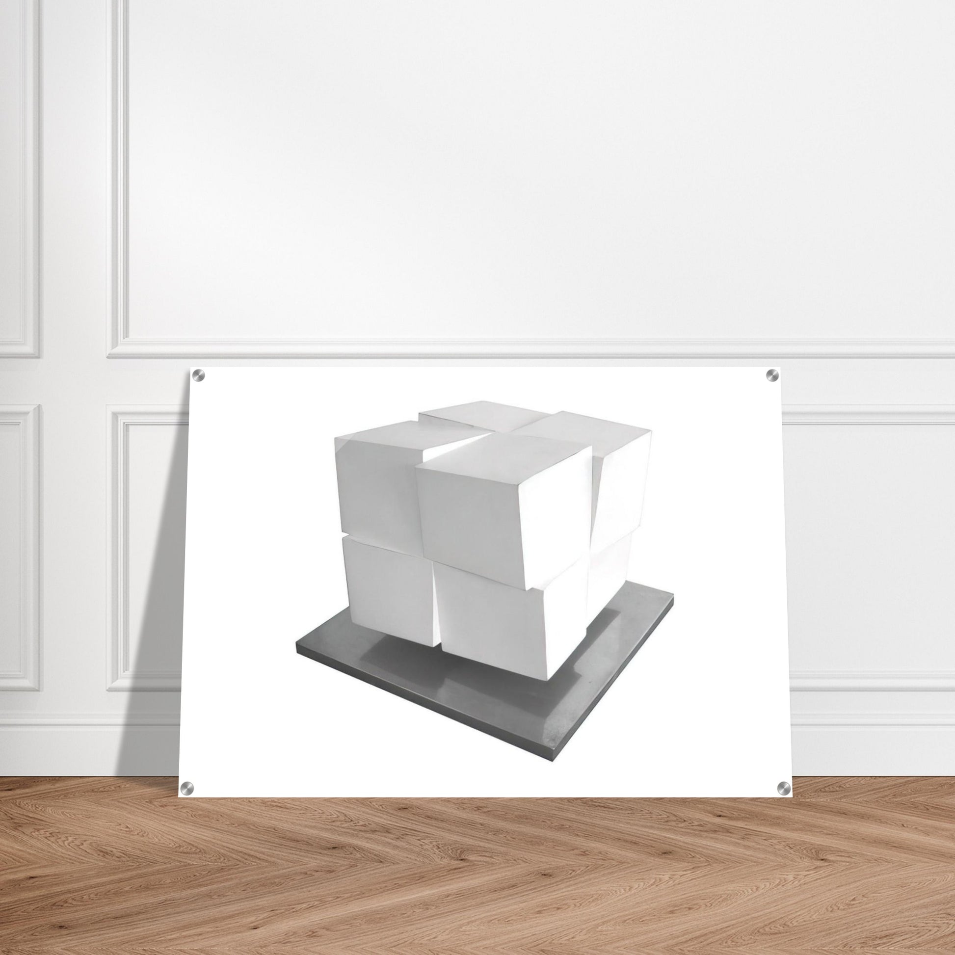 Split Cube - 1962 - Jeremy Moon Acrylic Print - 70x100 cm / 28x40″ inches | Jeremy Moon Wall Art | Jeremy Moon Prints