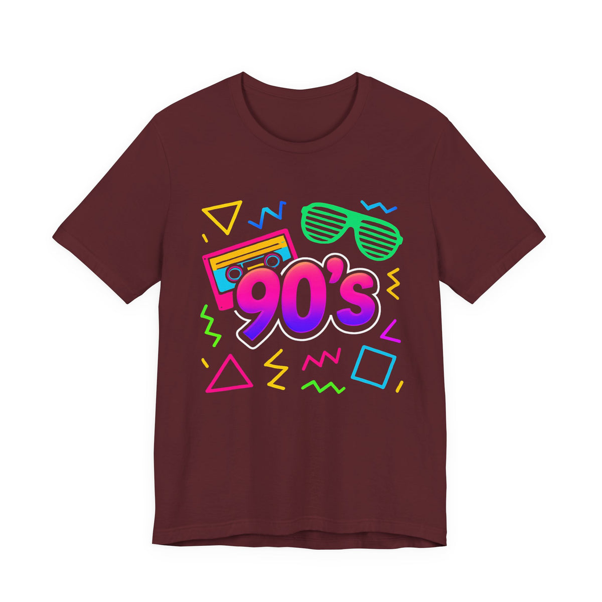 Oldschool-Musik der 90er – Arcade-Vibes. Klassischer 90er-Jahre-Vintage-Look. Retro-T-Shirt „I Heart The Nineties“ aus den 90ern.