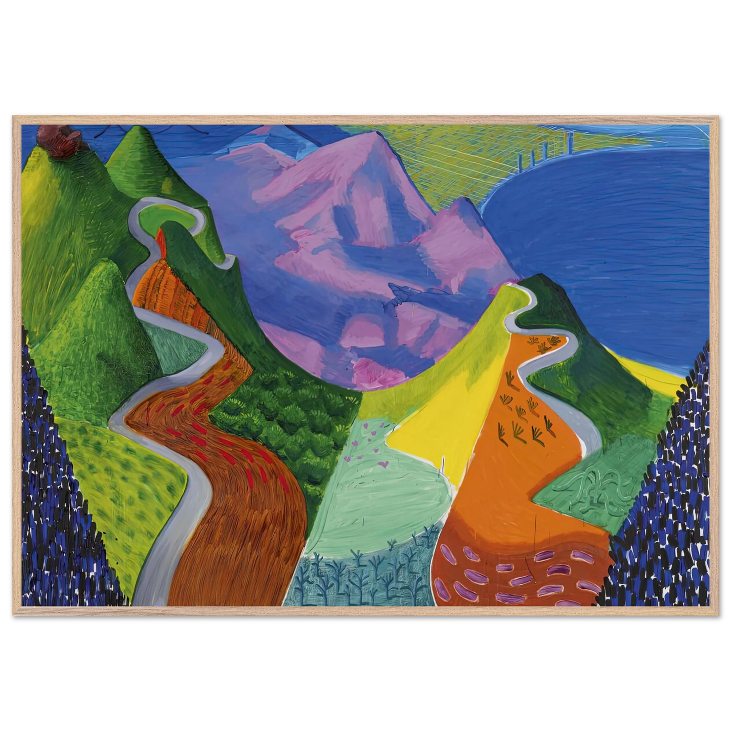 David Hockney - David Hockney Wall art - 28x43  cm / XL (11x17 inches) - Fine Art Poster-canvas - -
