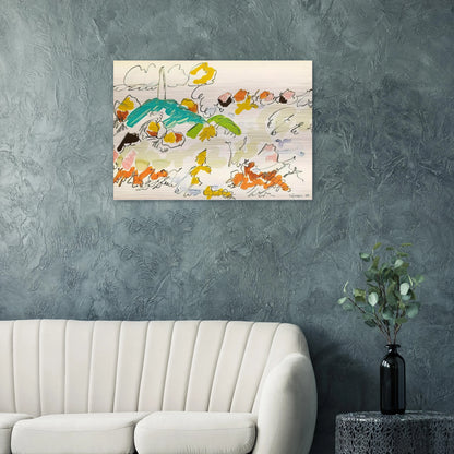Paysage de mer - 1950 - Charles Lapicque Brushed Aluminum Print - 70x100 cm / 28x40 inches | Charles Lapicque Aluminum Print | Charles Lapicque Prints