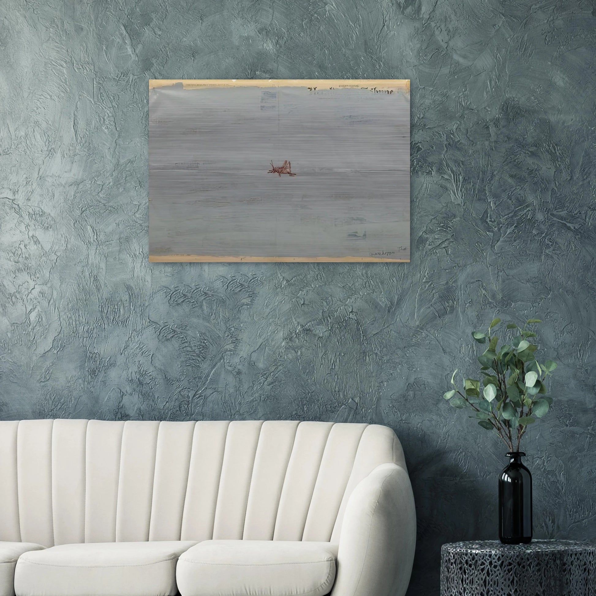 Grasshopper - 1975 - Paul Thek Brushed Aluminum Print - 70x100 cm / 28x40 inches | Paul Thek Aluminum Print | Paul Thek Prints