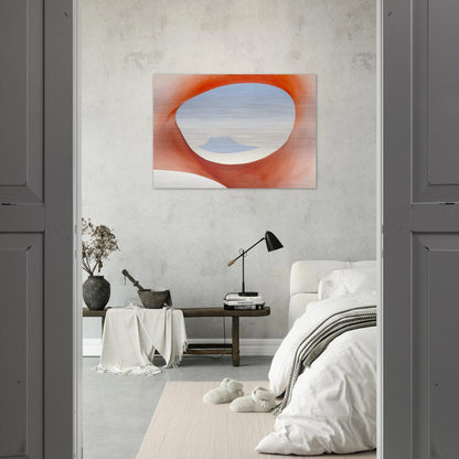 Pedernal - From the Ranch I - Georgia O'Keeffe Brushed Aluminum Print - 70x100 cm / 28x40 inches | Georgia O'Keeffe Aluminum Print | Georgia O'Keeffe Prints