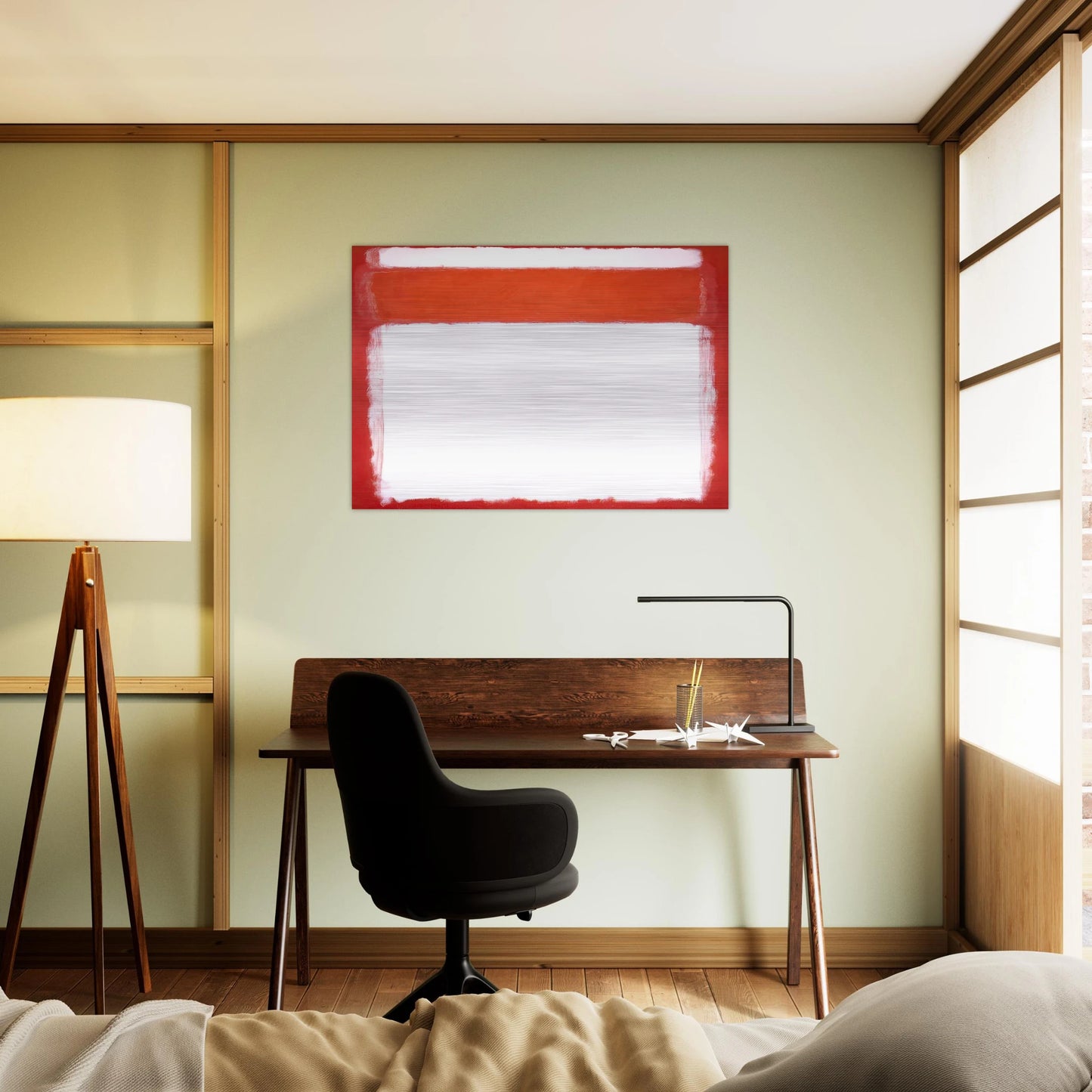 No. 16 - 1957 - Mark Rothko Brushed Aluminum Print - 70x100 cm / 28x40 inches | Mark Rothko Aluminum Print | Mark Rothko Prints