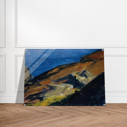 Rocks and Shore - Edward Hopper Acrylic Print - 70x100 cm / 28x40″ inches | Edward Hopper Wall Art | Edward Hopper Prints