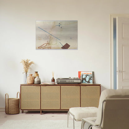 Dereau No. 11 - 1982 - John Cage Brushed Aluminum Print - 70x100 cm / 28x40 inches | John Cage Aluminum Print | John Cage Prints
