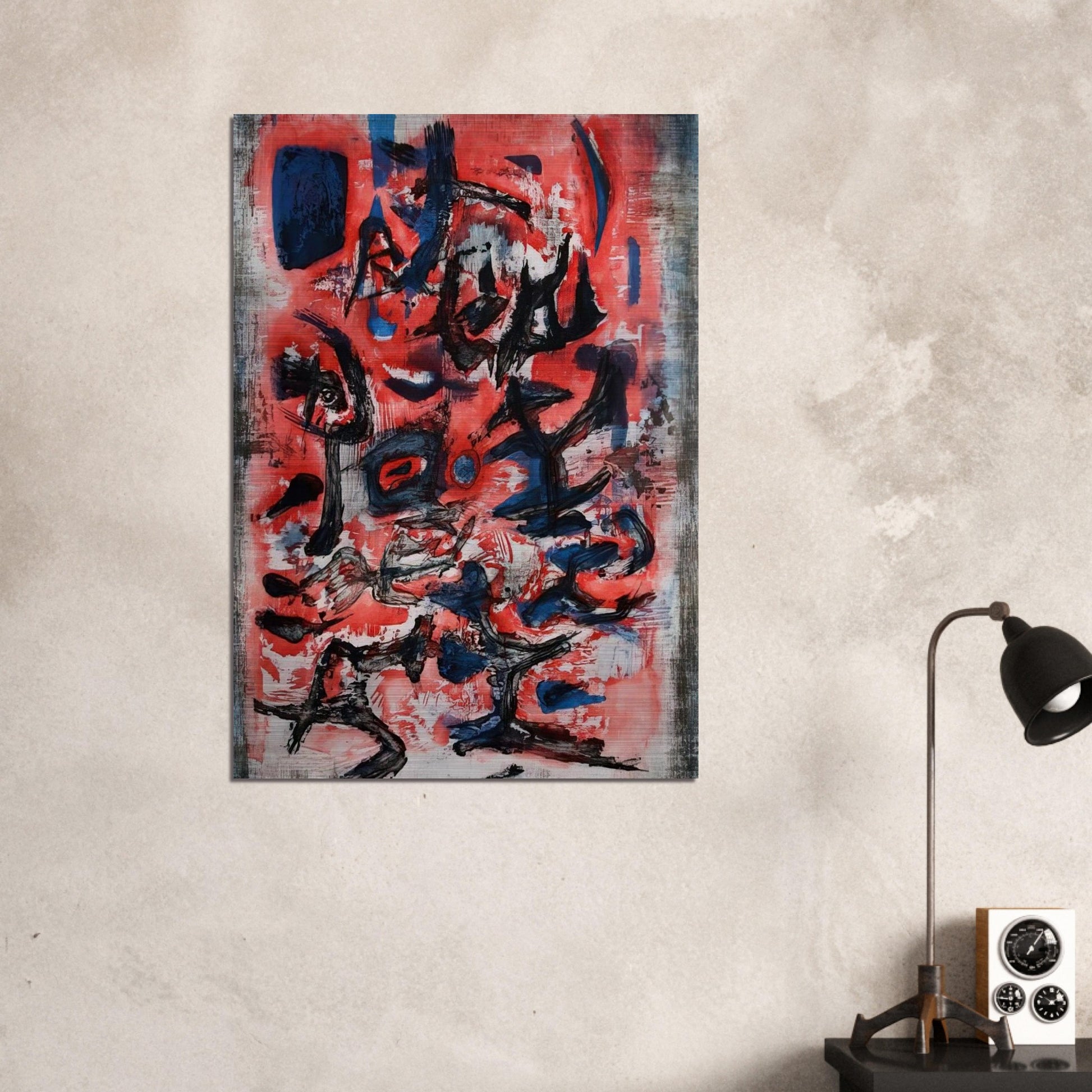 SIGNES EN MOUVEMENT 1957 - Zao Wou-Ki Brushed Aluminum Print - 70x100 cm / 28x40 inches | Zao Wou-Ki Aluminum Print | Zao Wou-Ki Prints