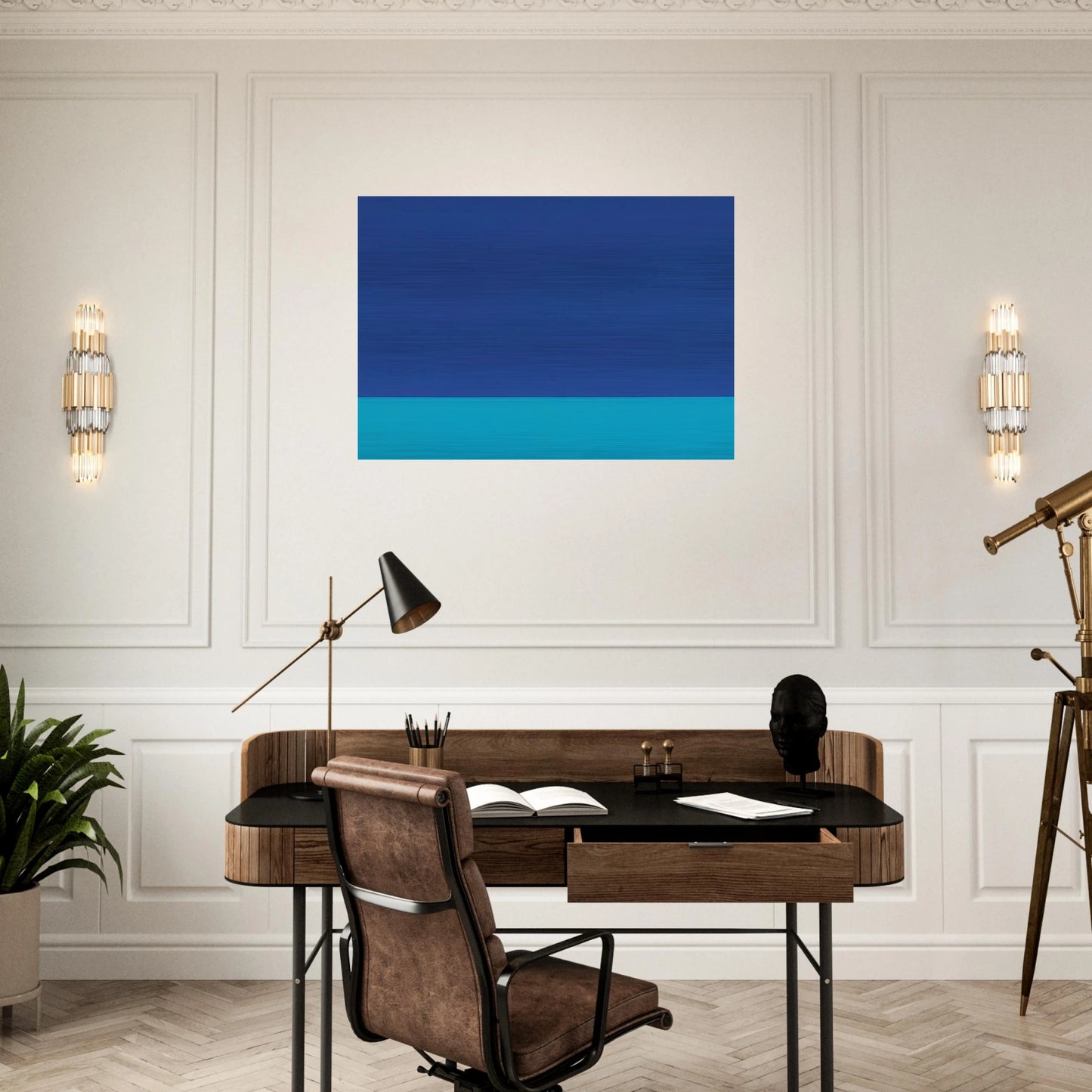 Untitled Stoffbild - 1969 - Blinky Palermo Brushed Aluminum Print - 70x100 cm / 28x40 inches | Blinky Palermo Aluminum Print | Blinky Palermo Prints