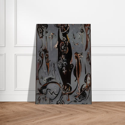 TOTEM LESSON 2 1945 - Jackson Pollock Brushed Aluminum Print - 70x100 cm / 28x40 inches | Jackson Pollock Aluminum Print | Jackson Pollock Prints