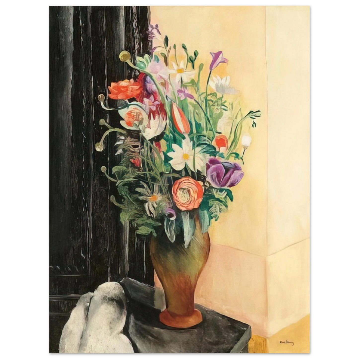 Moise Kisling - FLOWERS 1919  75x100 cm / 30x40inches Fine Art Poster