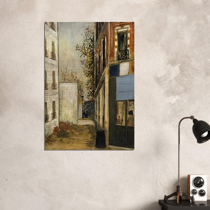 CABARE BELLE GABRIELLE - Maurice Utrillo Brushed Aluminum Print - 70x100 cm / 28x40 inches | Maurice Utrillo Aluminum Print | Maurice Utrillo Prints