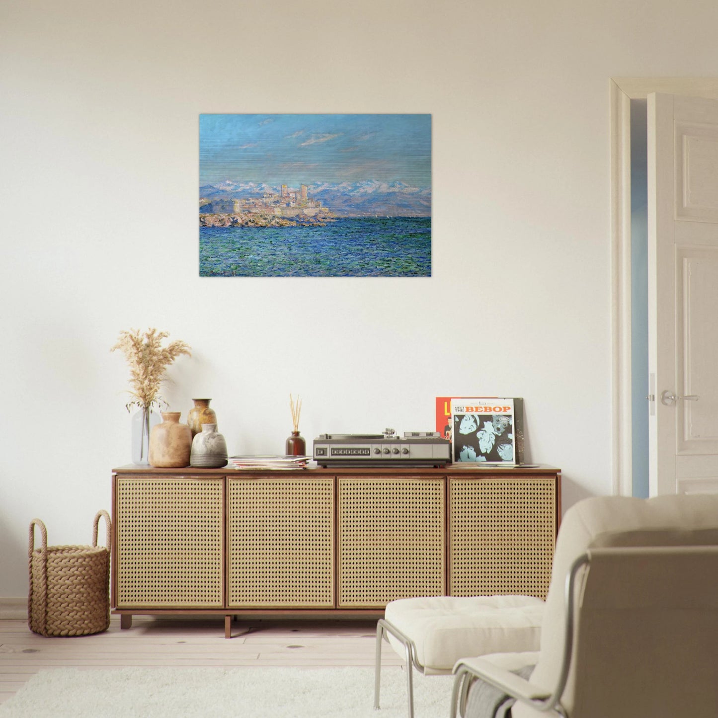 Antibes, Afternoon Effect - claude monet Brushed Aluminum Print - 70x100 cm / 28x40 inches | claude monet Aluminum Print | claude monet Prints