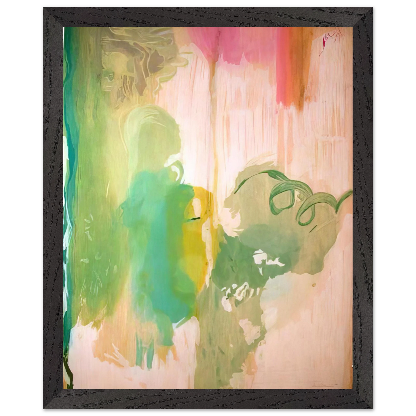 Helen Frankenthaler - Snow Pines - 2004 Wall art - 20x25 cm / 8x10 inches - Premium Wooden Framed Poster With Fine Art Paper-canvas - Wood frame
