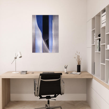 Blue 2 - Georgia O'Keeffe Brushed Aluminum Print - 70x100 cm / 28x40 inches | Georgia O'Keeffe Aluminum Print | Georgia O'Keeffe Prints