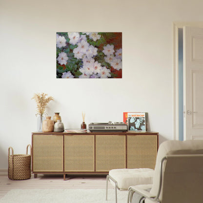 Clematis - claude monet Brushed Aluminum Print - 70x100 cm / 28x40 inches | claude monet Aluminum Print | claude monet Prints