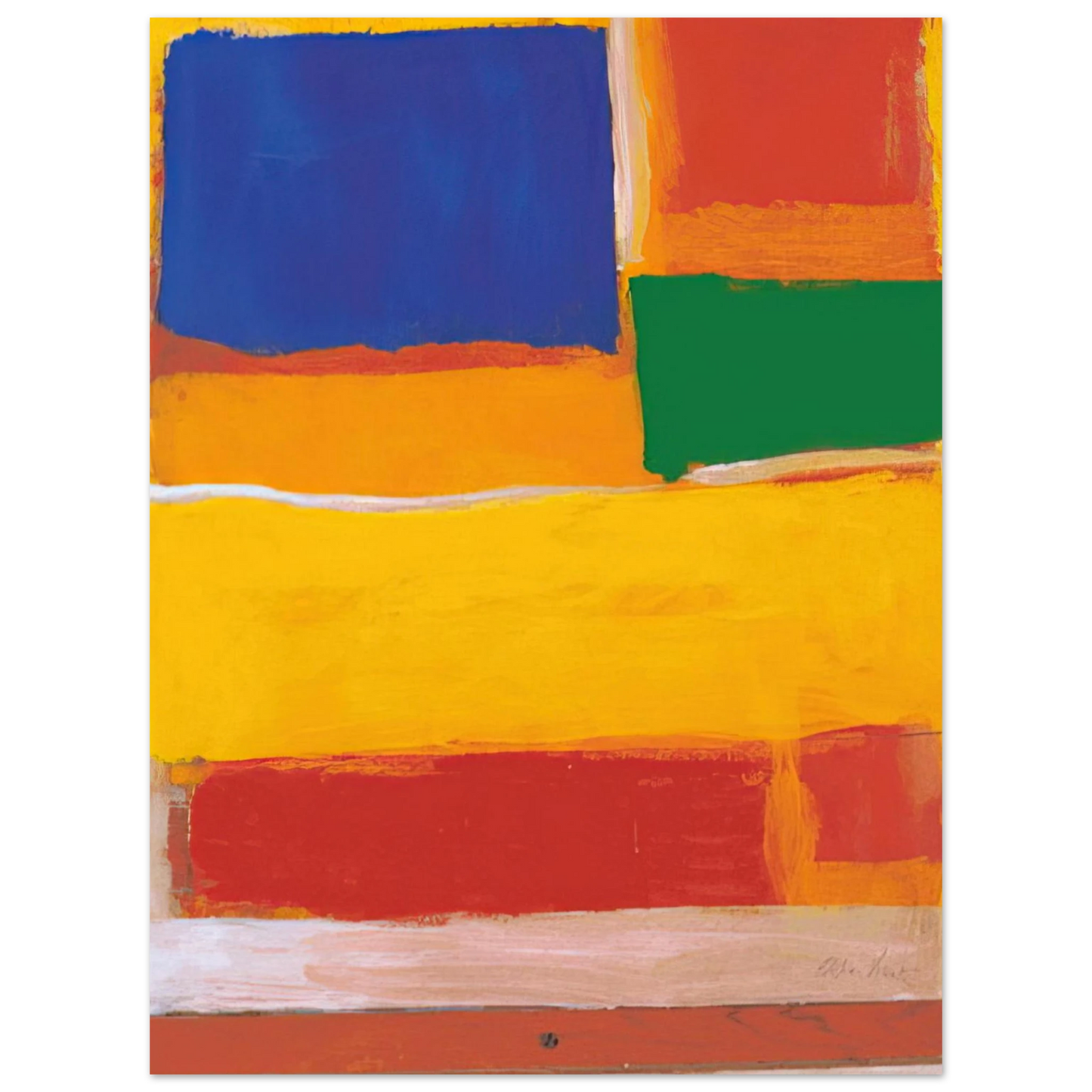 Esteban Vicente - UNTITLED 1986  75x100 cm / 30x40inches Fine Art Poster
