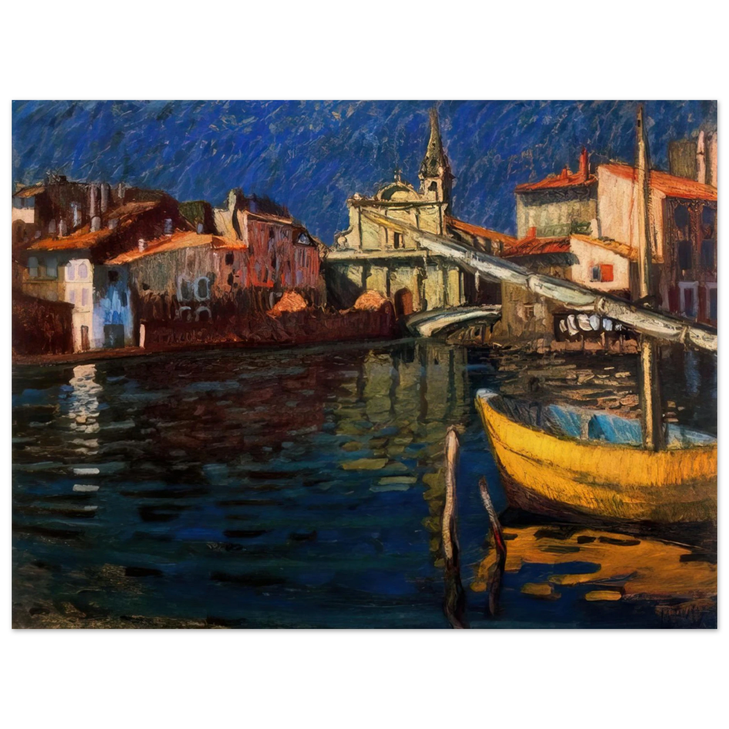 Raoul Dufy - MARTIGUES  75x100 cm / 30x40inches Fine Art Poster