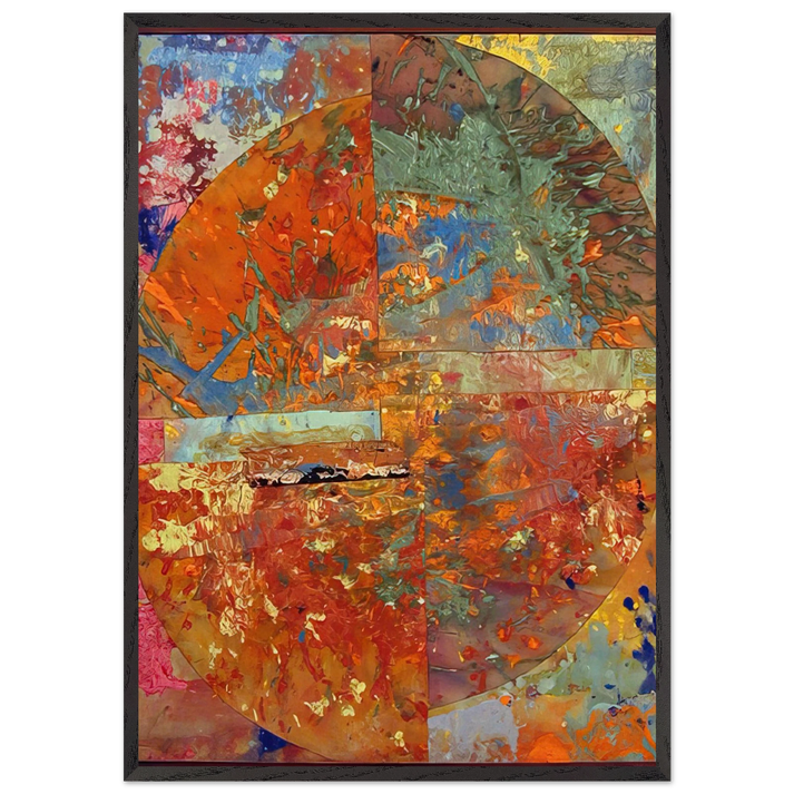 Baptistry - Sam Gilliam 70x100 cm / 28x40 inches Framed Art Print – Black Wooden Frame