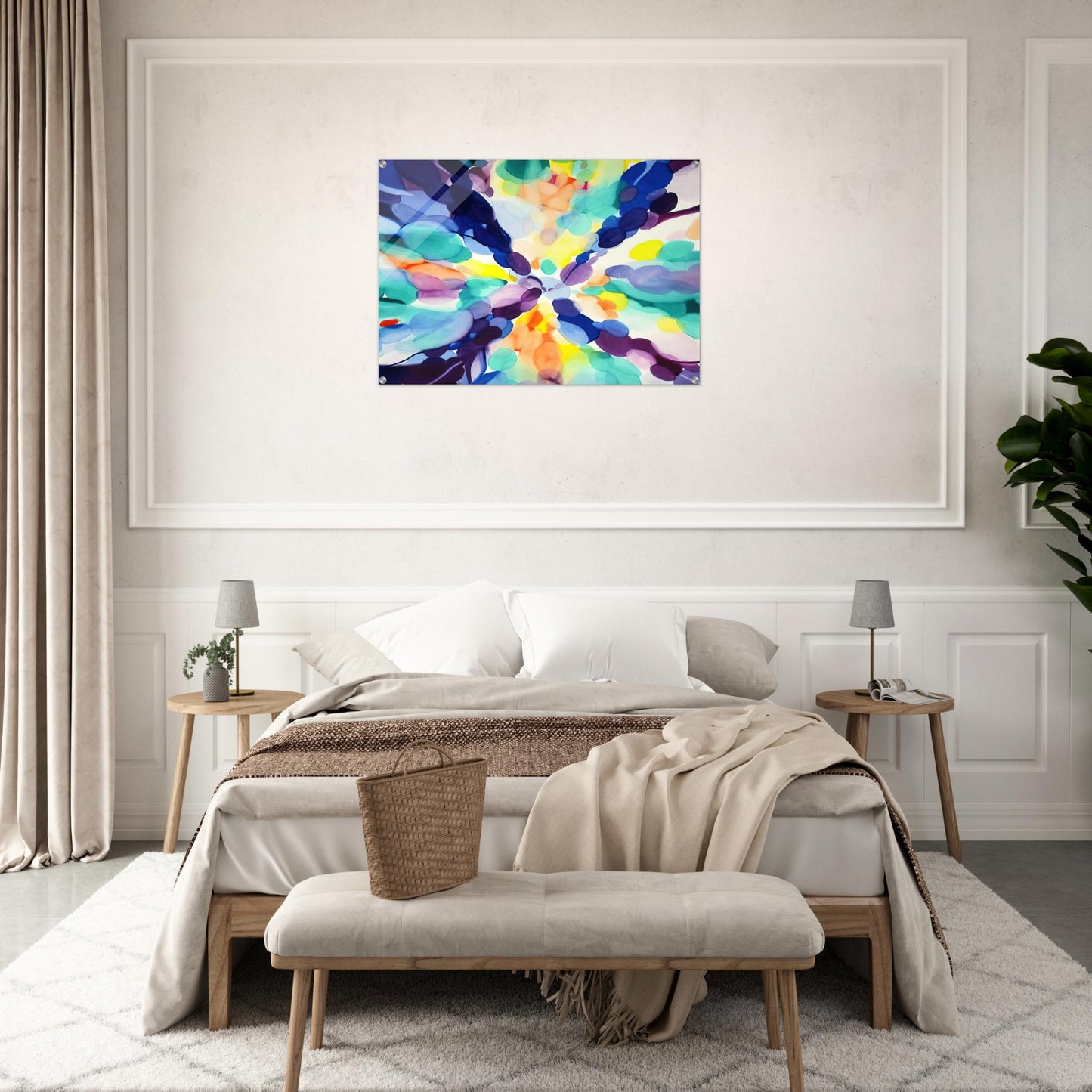 Lavender High - Alice Baber Acrylic Print - 70x100 cm / 28x40″ inches
