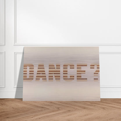 DANCE 1973 - Edward Ruscha Brushed Aluminum Print - 70x100 cm / 28x40 inches | Edward Ruscha Aluminum Print | Edward Ruscha Prints