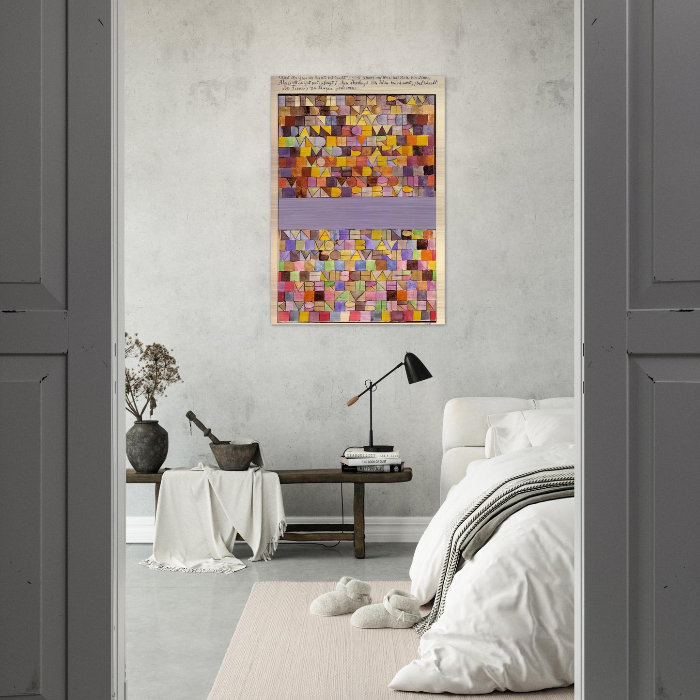 ONCE EMERGED FROM THE GRAY OF NIGHT 1918 - Paul Klee Brushed Aluminum Print - 70x100 cm / 28x40 inches | Paul Klee Aluminum Print | Paul Klee Prints