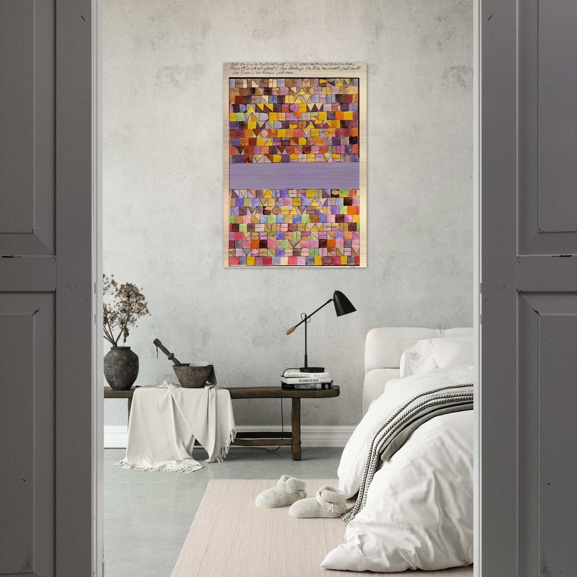 ONCE EMERGED FROM THE GRAY OF NIGHT 1918 - Paul Klee Brushed Aluminum Print - 70x100 cm / 28x40 inches | Paul Klee Aluminum Print | Paul Klee Prints