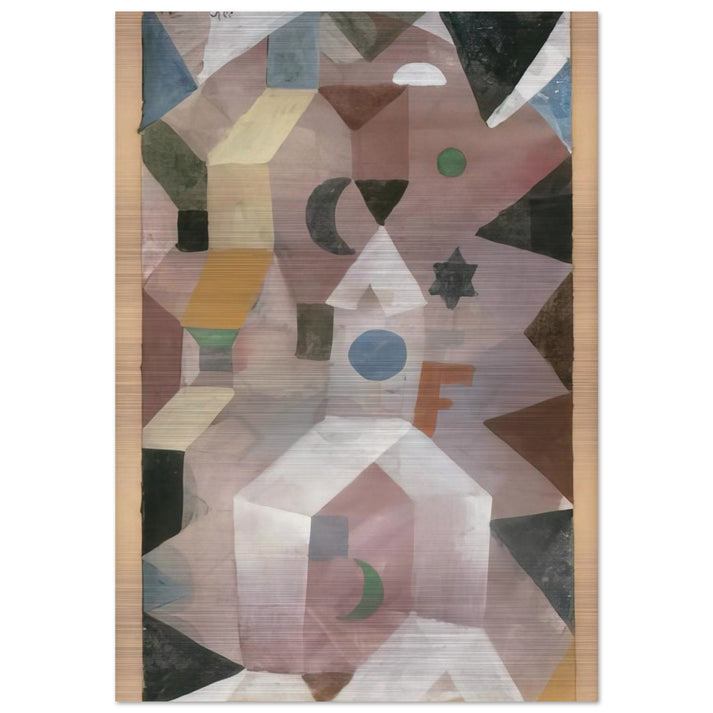 THE CHAPEL 1917 - Paul Klee Brushed Aluminum Print - 70x100 cm / 28x40 inches | Paul Klee Aluminum Print | Paul Klee Prints