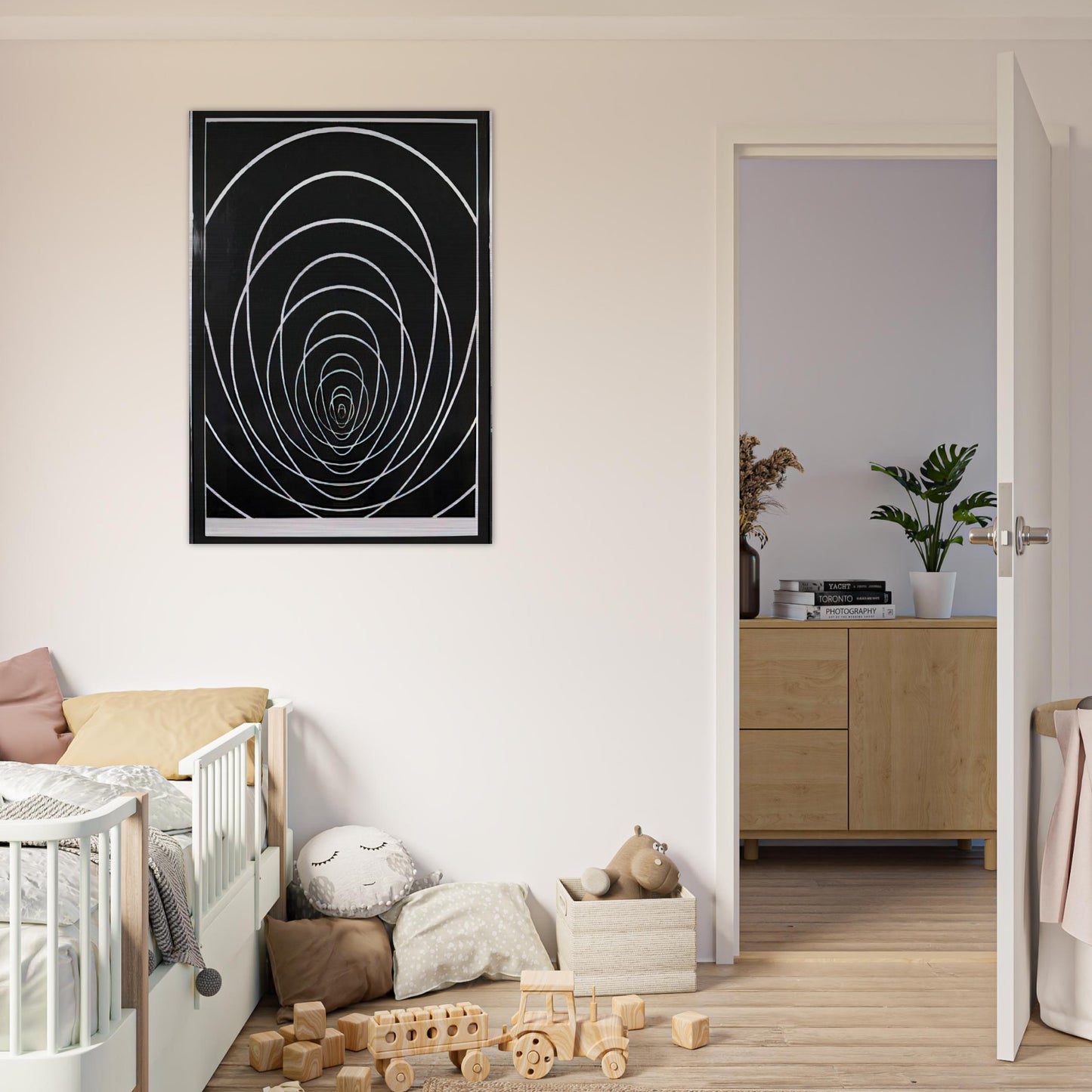 Concentric Space - 1969 - Clarence Holbrook Carter Brushed Aluminum Print - 70x100 cm / 28x40 inches | Clarence Holbrook Carter Aluminum Print | Clarence Holbrook Carter Prints