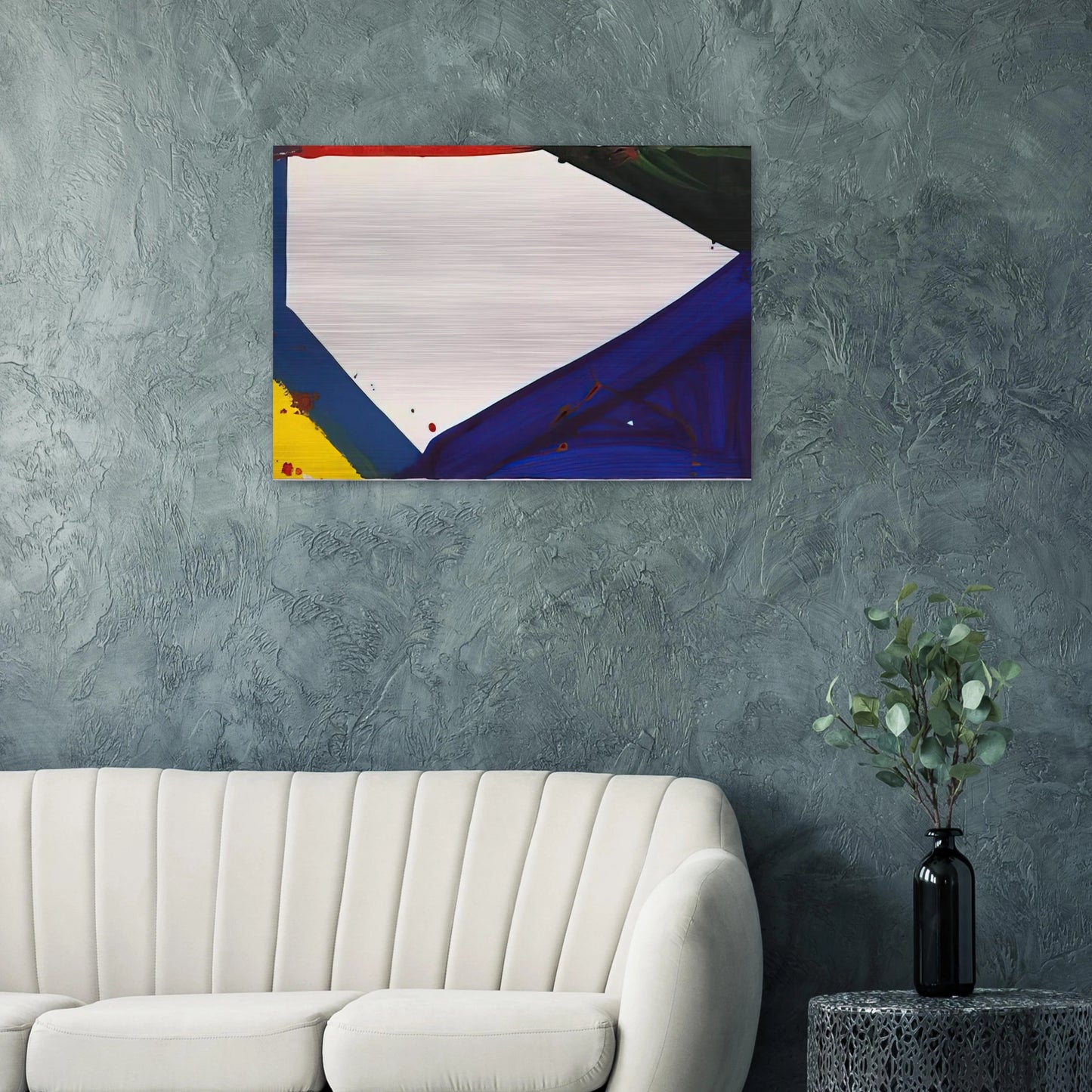 Untitled  Edge  - Sam Francis Brushed Aluminum Print - 70x100 cm / 28x40 inches | Sam Francis Aluminum Print | Sam Francis Prints