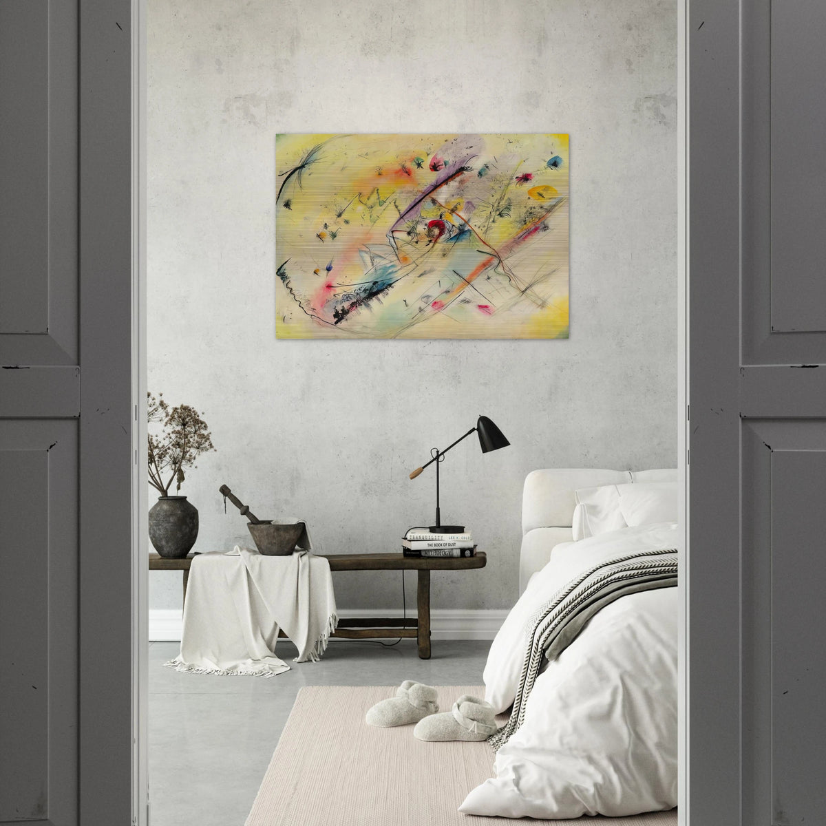BRIGHT PICTURE 1913 - Wassily Kandinsky Brushed Aluminum Print - 70x100 cm / 28x40 inches | Wassily Kandinsky Aluminum Print | Wassily Kandinsky Prints