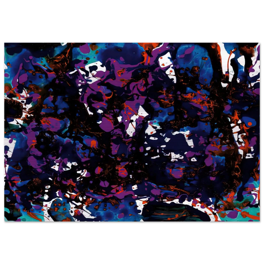 Untitled  SFP94-3  SF94-024  - Sam Francis Brushed Aluminum Print - 70x100 cm / 28x40 inches | Sam Francis Aluminum Print | Sam Francis Prints