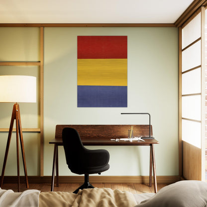 Red, Yellow, Blue - Ellsworth Kelly Brushed Aluminum Print - 70x100 cm / 28x40 inches | Ellsworth Kelly Aluminum Print | Ellsworth Kelly Prints