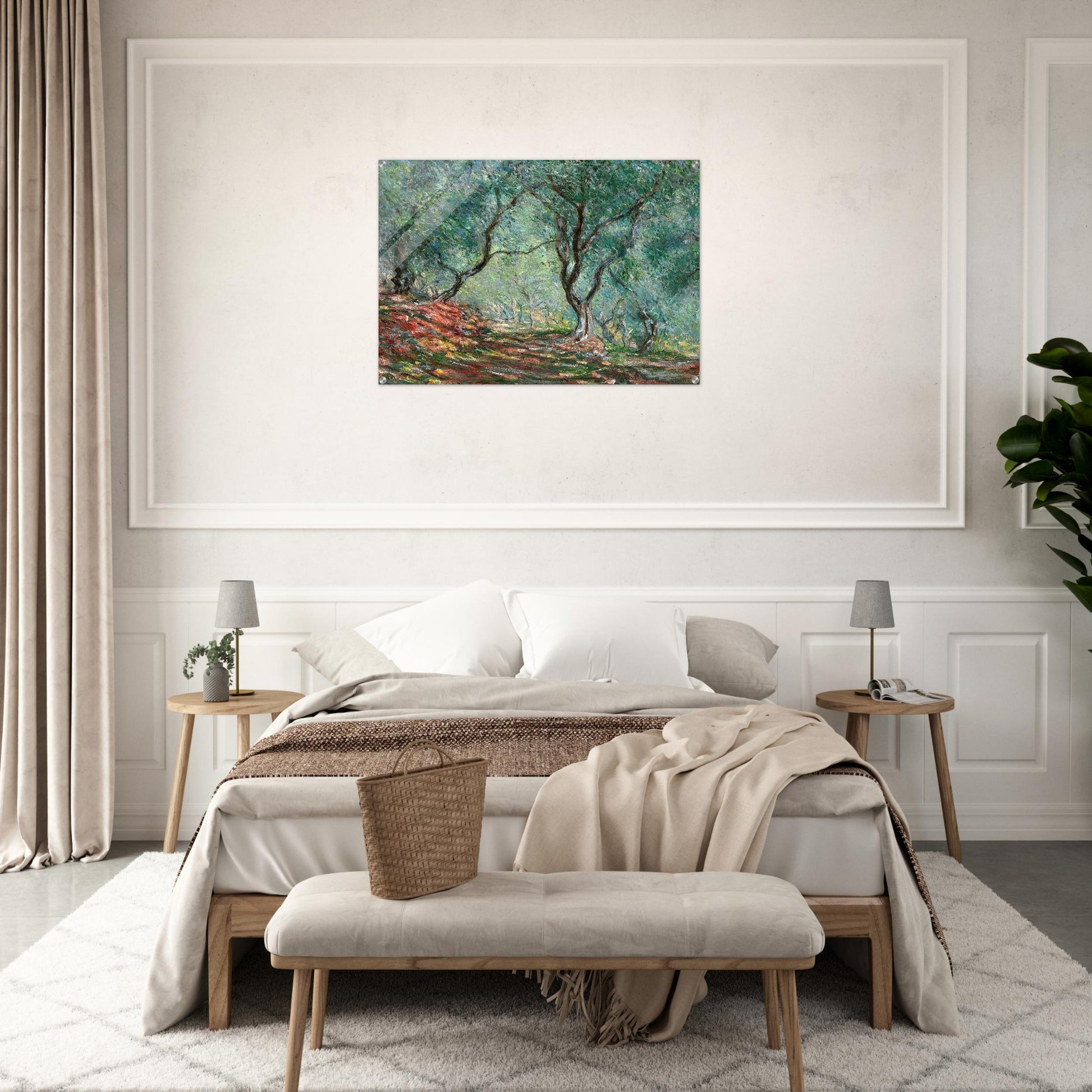 Olive Tree Wood in the Moreno Garden - claude monet Acrylic Print - 70x100 cm / 28x40″ inches | claude monet Wall Art | claude monet Prints